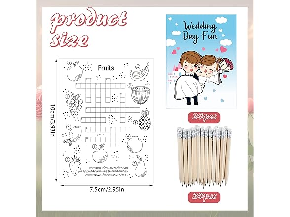 24 Pack Wedding Activity Books for Kids