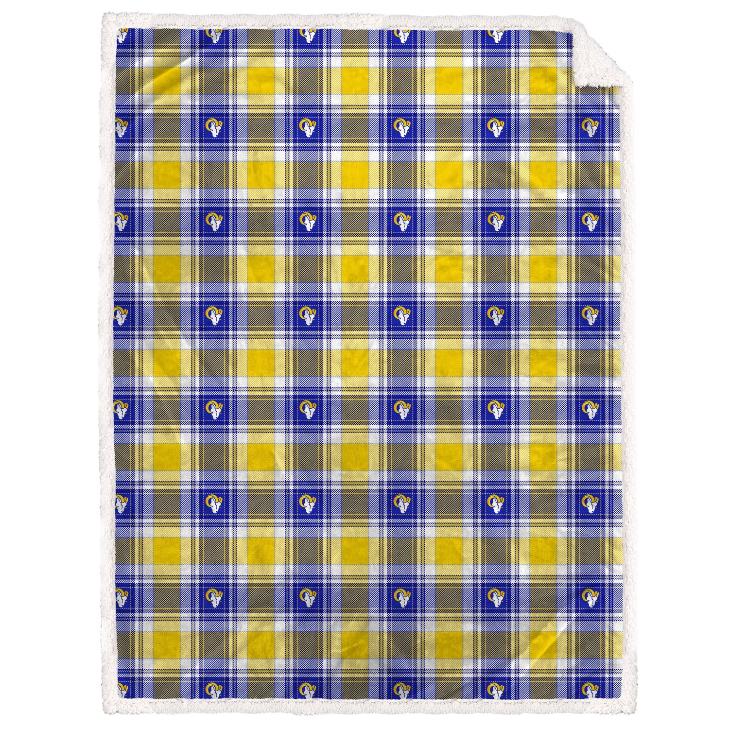 NFL Team Sherpa Plaid Blanket 60x90 - Gallery 12