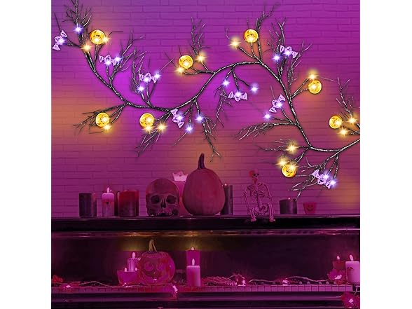 Halloween String Lights Vines Decoration