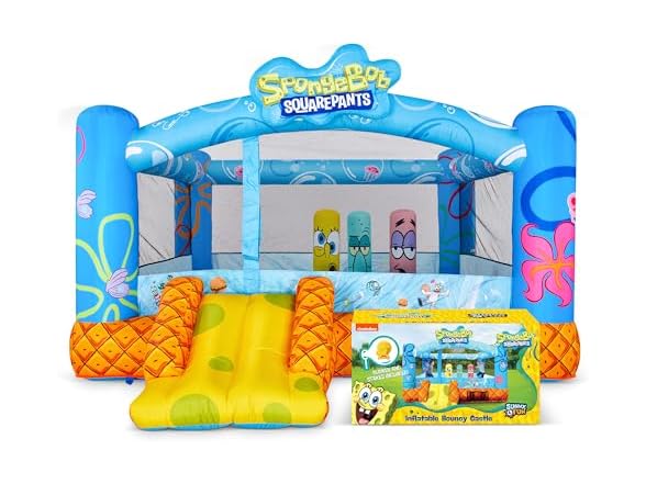 SUNNY & FUN Spongebob Inflatable Bounce House
