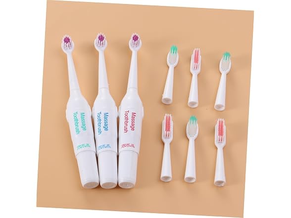 Mipcase Puppy Toothbrush 3pc Toothbrush Autom