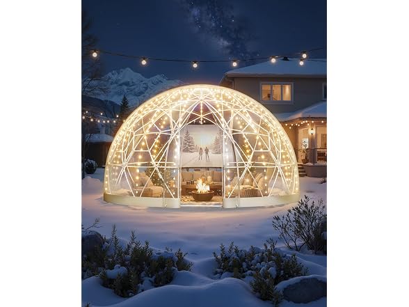 Garden Dome Tent, 12 x 7.2 ft Clear