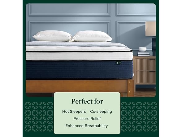 Zinus 14 Inch Cooling Comfort Support Hybrid King Mattress