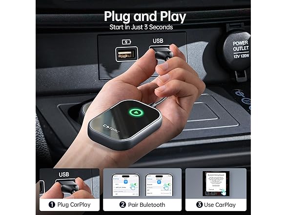 Wireless CarPlay Adapter Dongle