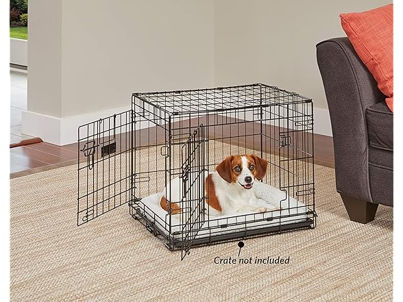 MidWest Homes for Pets 24L-Inch White Fleece Dog Bed