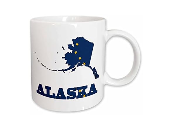 3dRose Alaska State Flag 15oz Mug