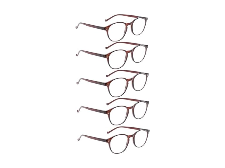 10 Pairs Round Reading Glasses