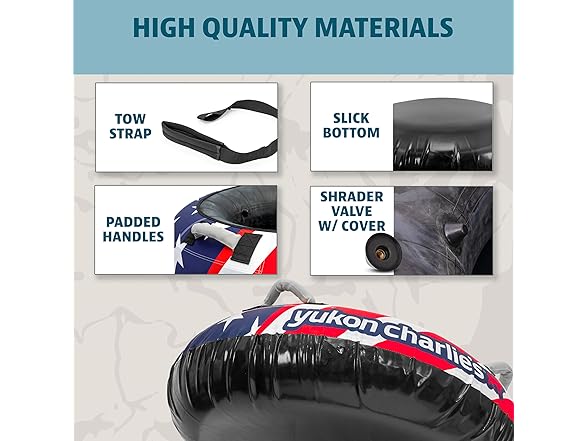 Yukon Charlie's Stars Snow Tube 46” 7+