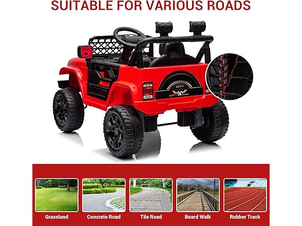 12V Ride On Car for Kids Electric Vehicle Red