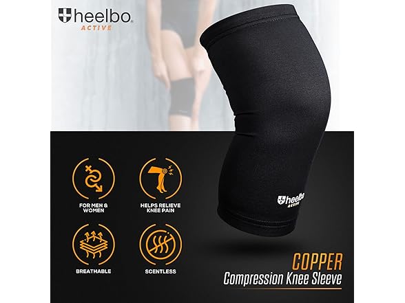 Heelbo Heelbo Knee Compression Sleeve with Copper