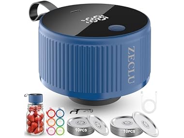 $12.99, Was $29.99, 56% Off! Zeclu Mason Jar Vacuum Sealer dealfomo