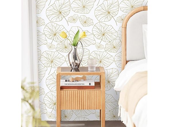 Nukofal Nukofal Gold Peel and Stick Wallpaper L