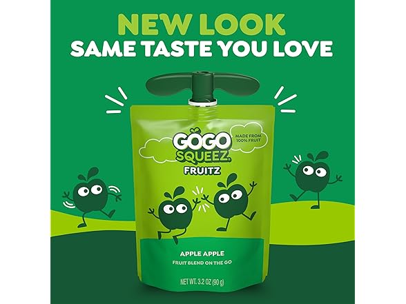 20PK GoGo squeeZ No Sugar Added Applesauce