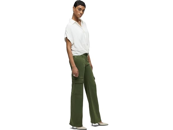 HUDSON Women's Rosie High-Rise Cargo Wide Leg