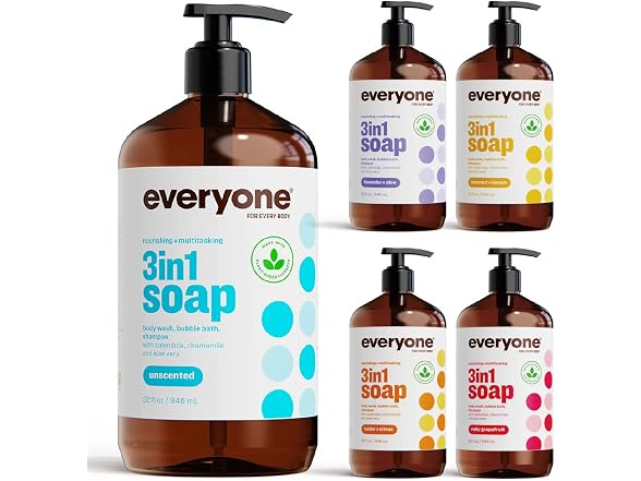 Everyone Unscented 3 in 1 Soap 32 oz