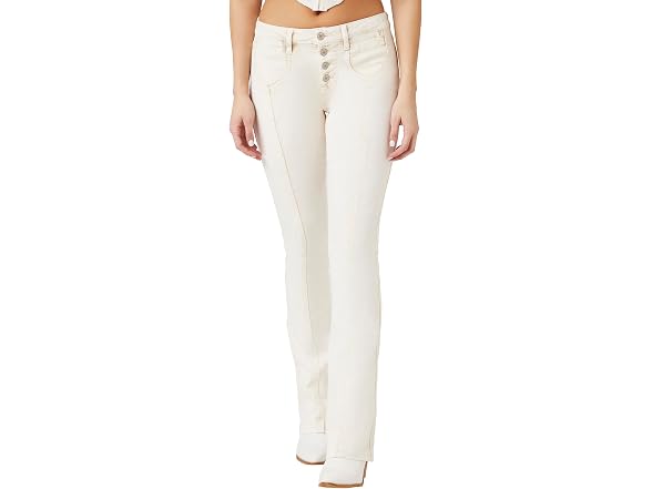 Forever 21 (30) Seamed Mid-Rise Bootcut Jeans