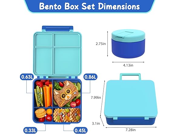 Bento Lunch Box for Kids