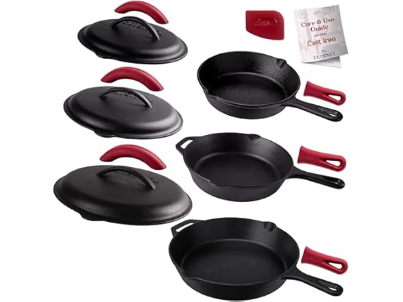 Cuisinel Cast Iron Set w/Lids 3pc