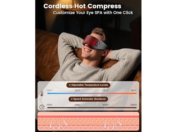 Anydance Heated Cordless Eye Mask