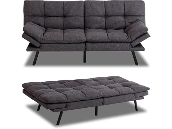 MUUEGM Futon Sofa Bed, Convertible Sofa
