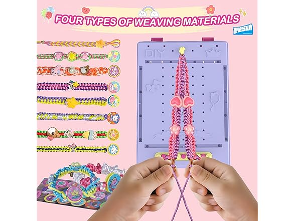 LELESUN Friendship Bracelet and Weaving Loom Kit