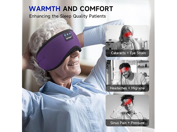 TOPOINT BT 5.4 Sleep Mask Headphones