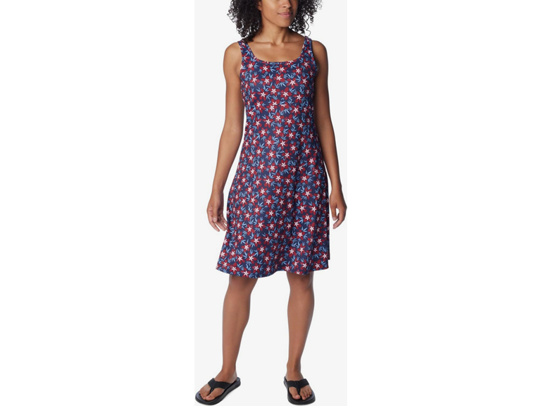 Columbia Women's Freezer III Dress, Nocturnal Hibiscustripe, X-Small