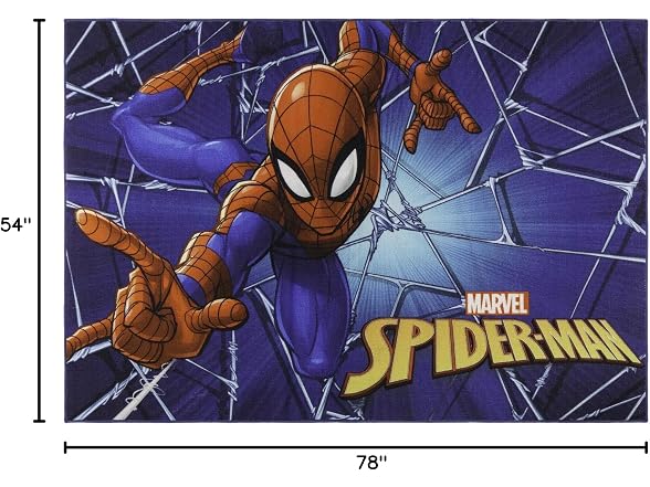 Gertmenian Spider-Man Rug 4x6 Navy