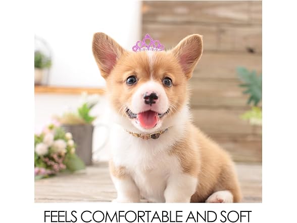 balacoo Pearl Crown Pet Hair Clip Soft Comfo