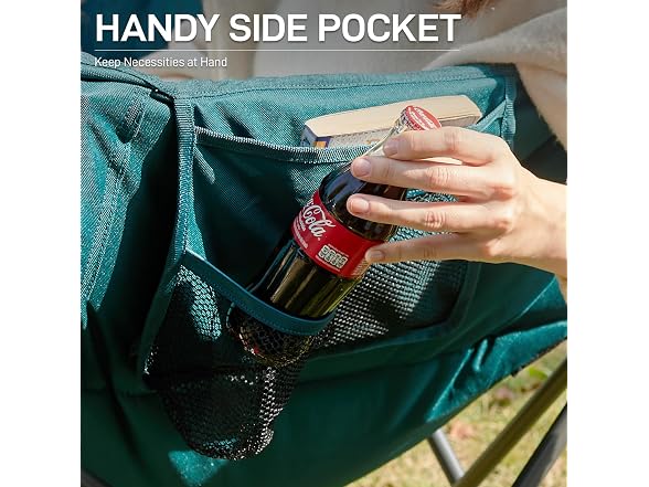 EVER ADVANCED Green Double Camping Chair