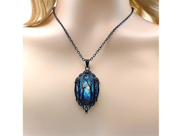 Gothic Cameo Earring Necklace Set