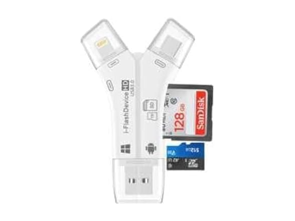 ZOIOT SD Card Reader, White