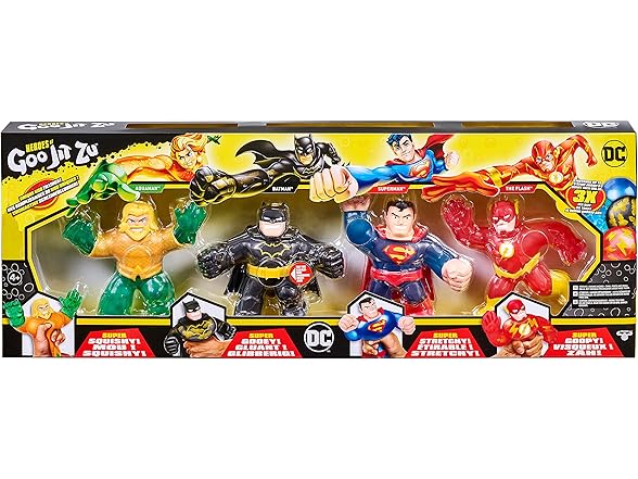 Jit Zu Heroes of Goo Jit Zu Licensed DC - 4Pk