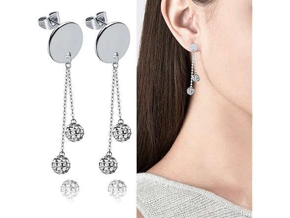 Aylifu 12mm Stud Earring Findings, 20pcs