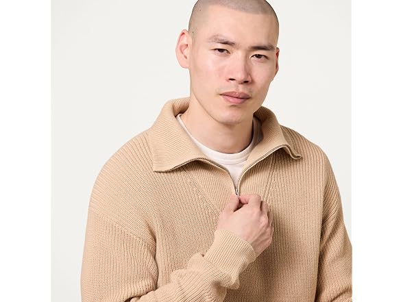 Amazon Essentials Men Quarter-zip Rib-knit Sweater - Gallery 3