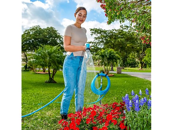 Aqua Joe 50 Ft Hybrid Polymer FLEX Garden Hose