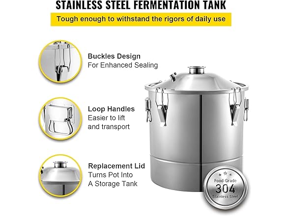 30L Stainless Steel Alcohol Distiller Home Brew Kit Moonshine Wine Mak