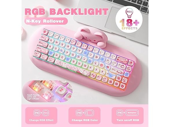 YUNZII C68 Wireless Mechanical Gaming Keyboard