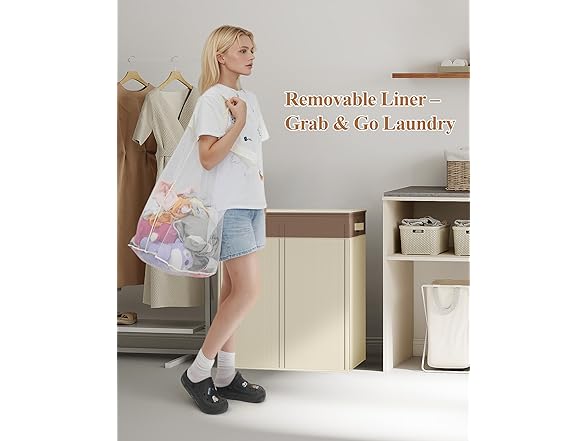 Yecaye 145L Double Laundry Hamper