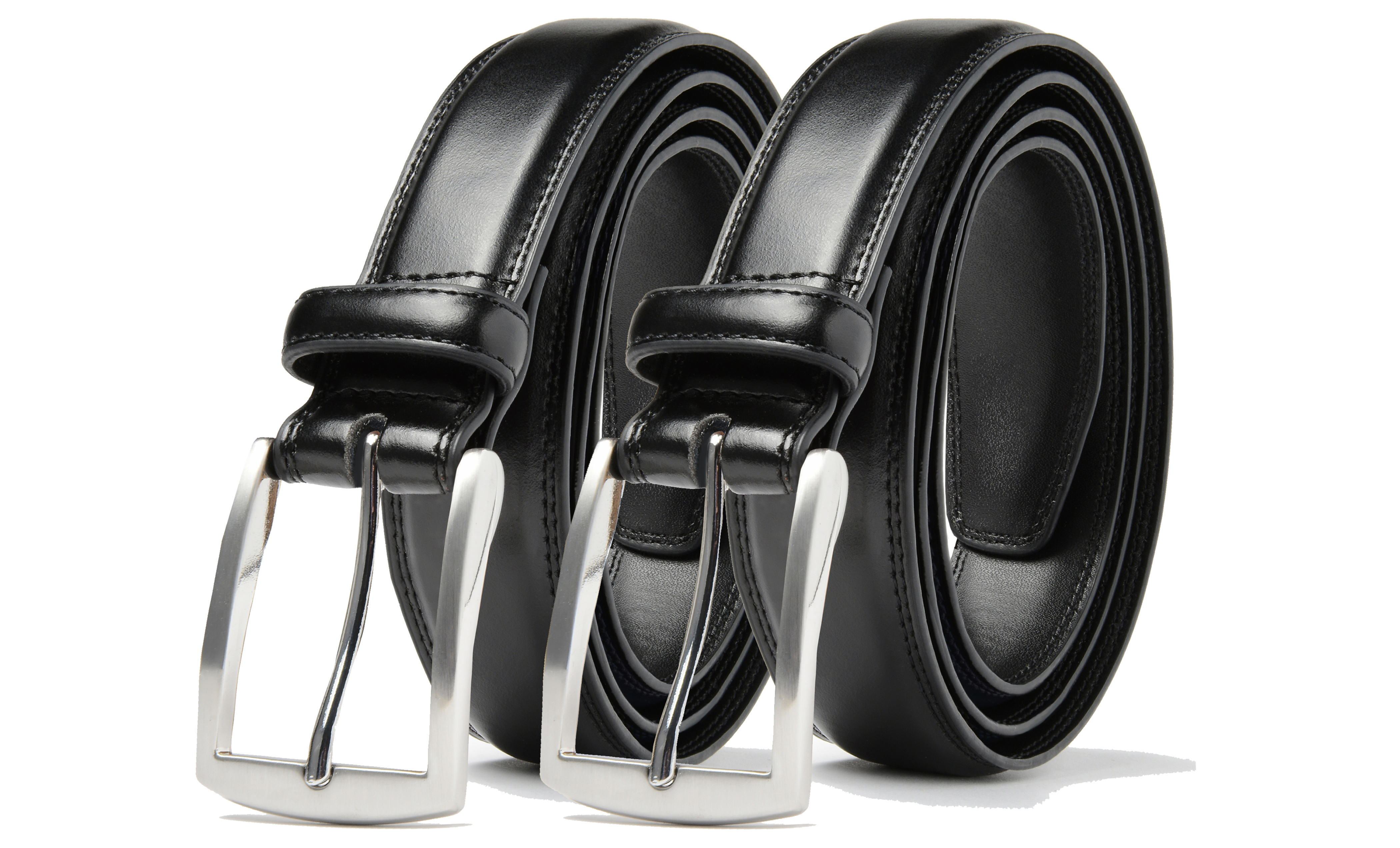 1, 2, 3, 4, 6-Pack Leather Dress Belt - Gallery 44