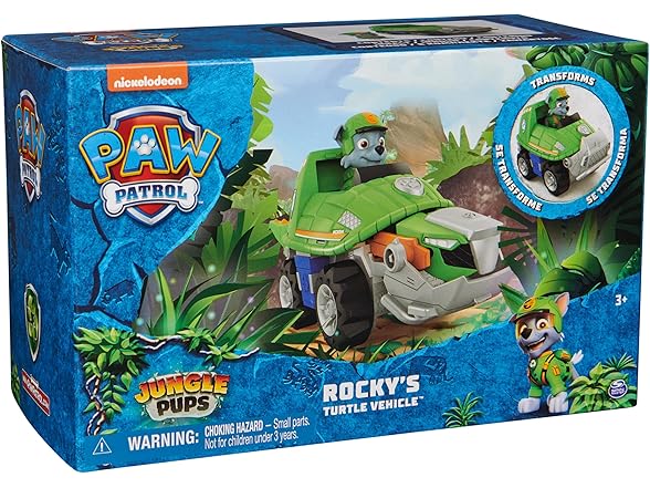 Jungle Pups, Rocky Snapping Turtle and Vehicle