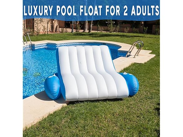 Zone Tech Inflatable Pool Floats Adults, Recliner Float
