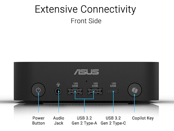 ASUS ExpertCenter PN54 Copilot+ Mini PC for Business Ryzen AI 7 50 Tops NPU