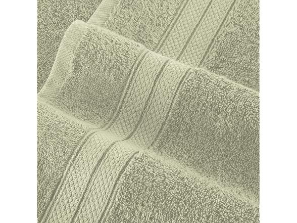 Elegant Comfort Luxury 6-Piece Towel Set, Jade Green
