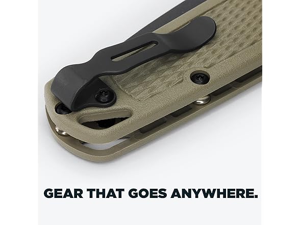 Benchmade Bugout Knife - Ranger Green Grivory - Cerakote Finish - Gallery 4