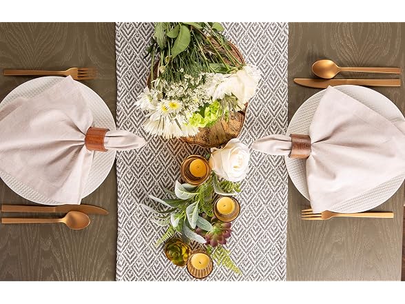 DII Braided Farmhouse Table Runner, 15 x 72 inches
