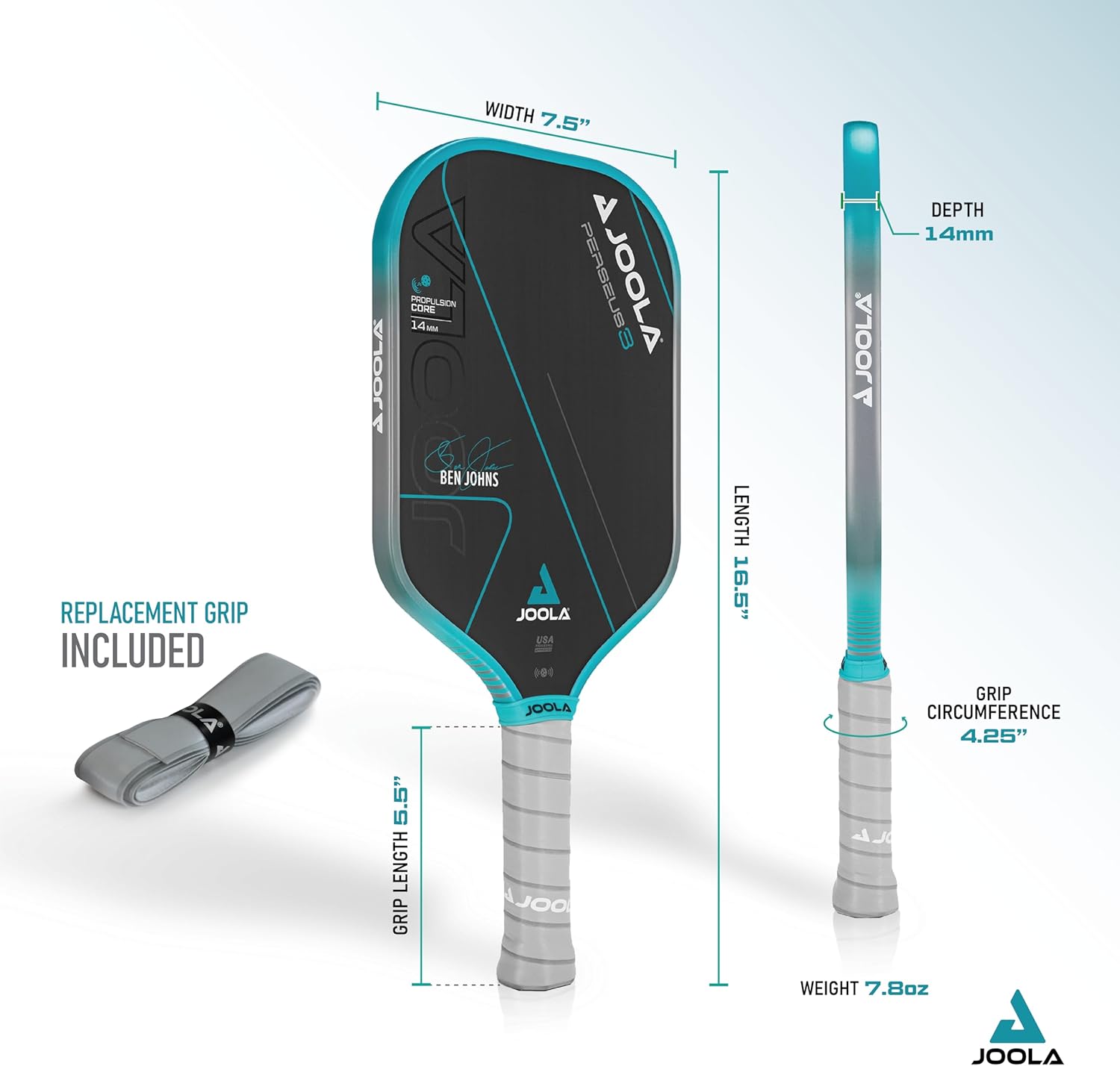 JOOLA Ben Johns Perseus 3 Pickleball Paddle - Gallery 7