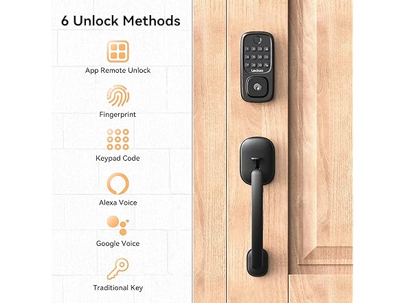 Keyless Entry Smart Lock Handle Set