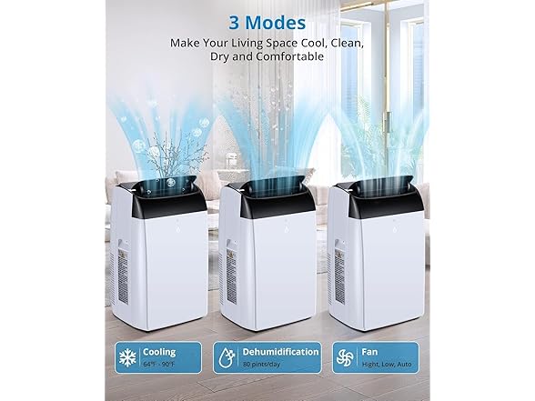 GAOMON 14000 BTU Portable Air Conditioners With Remote