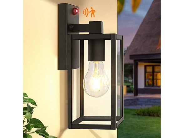 BesLowe 10.6" Upgraded Motion Sensor Outdoor Wall Light